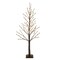 Melrose LED Lighted Glittered Christmas Twig Tree - 4' - Brown and Silver